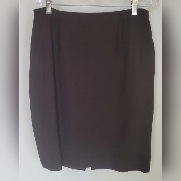 Women's Anne Klein Chocolate Brown Skirt Suit Size 6 - Picture 5 of 11